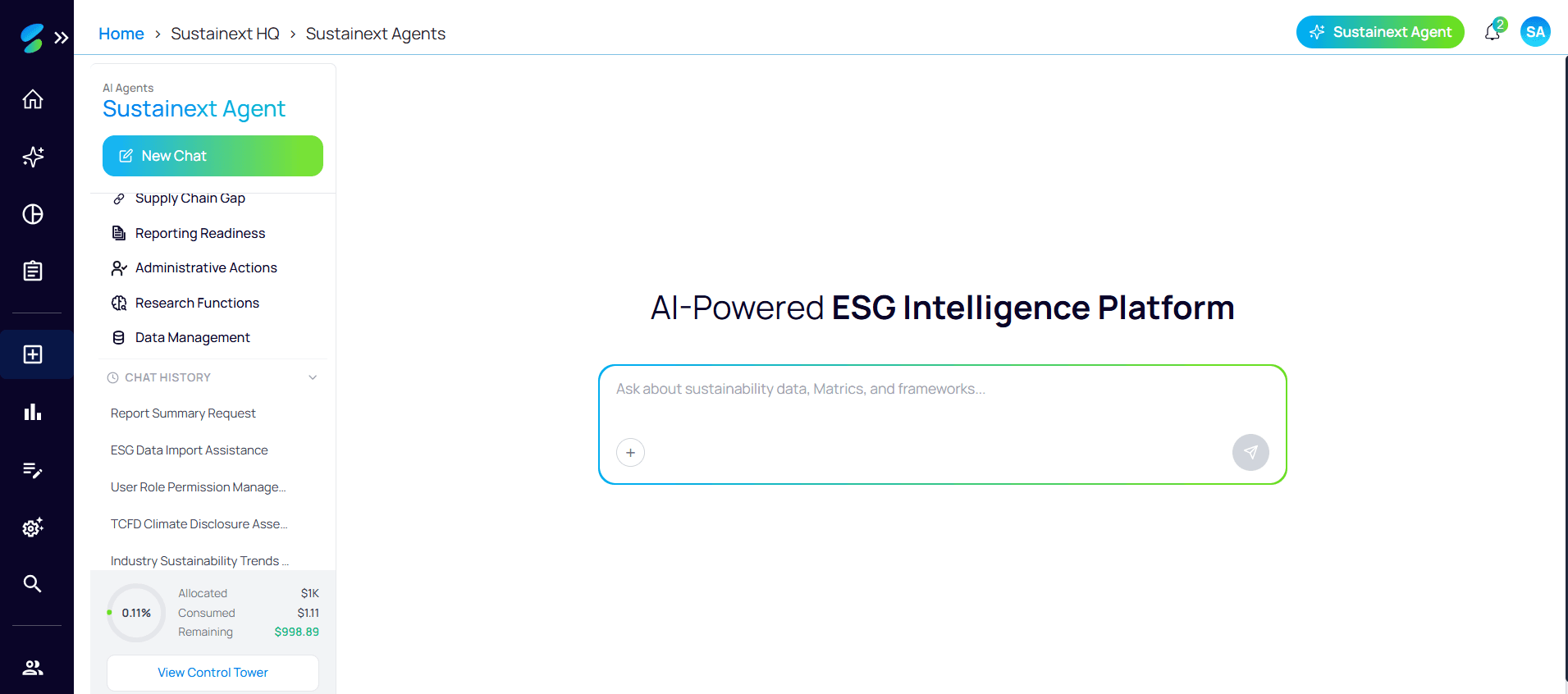Sustainext — ESG AI Agent & Reporting Platform screenshot 6